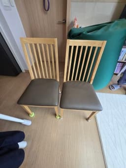 부평 식탁 의자 가죽 교체 천갈이 사례 리폼 후
